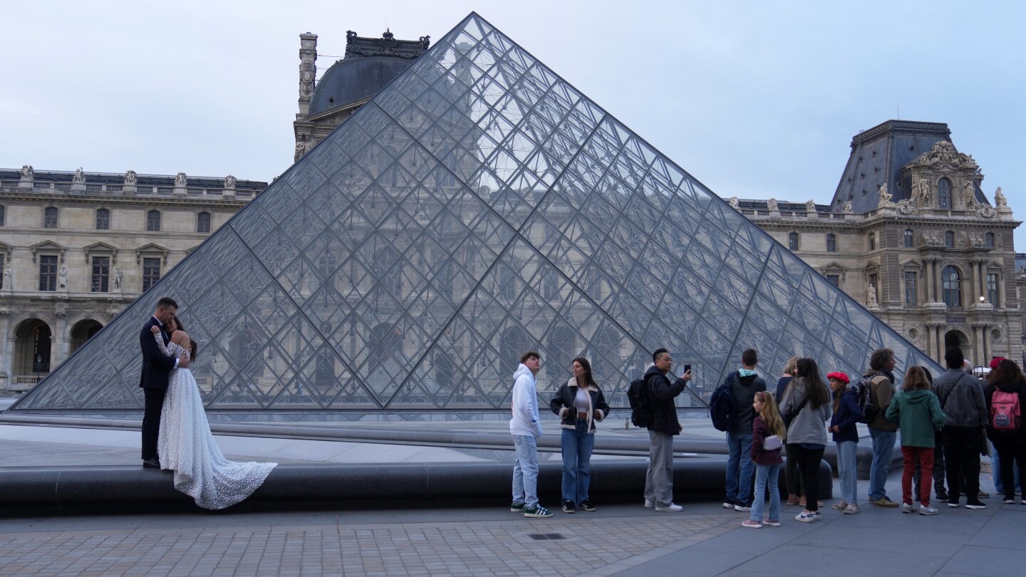 AP's tweet card. The Paris prosecutor says several suspects have been arrested over the theft of crown jewels from the Louvre museum. Investigators made the arrests on Saturday evening.