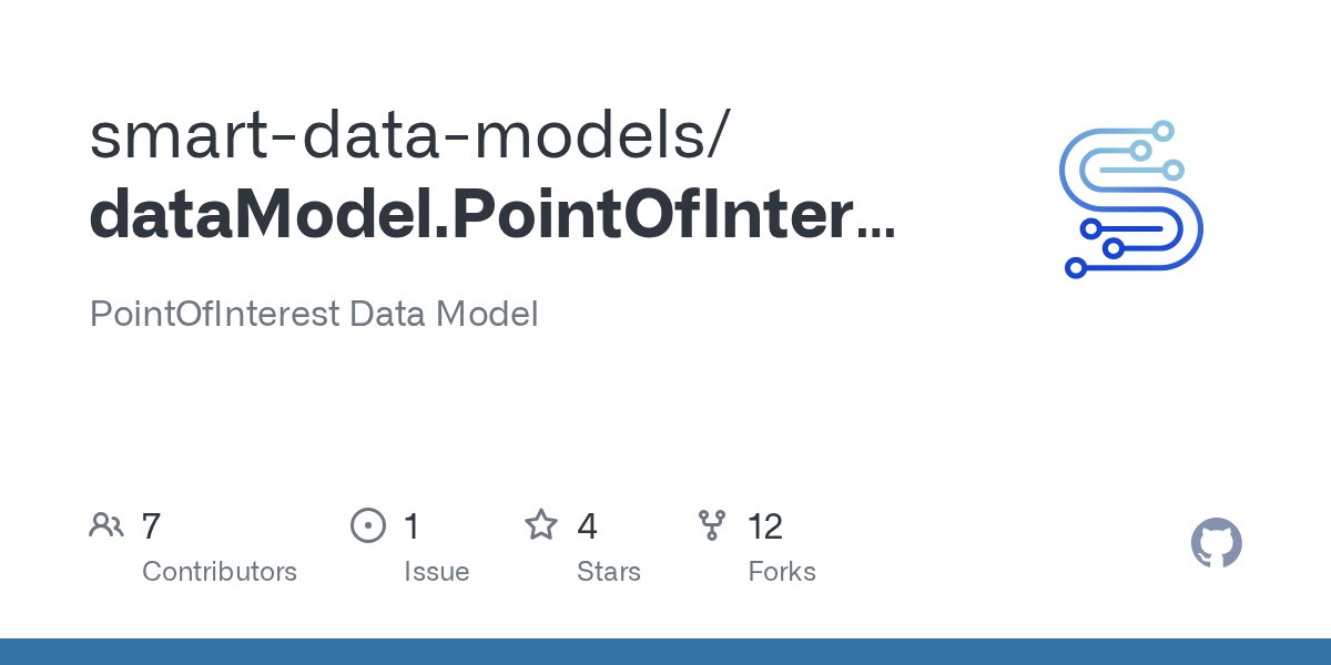 SmartDataModels's tweet card. PointOfInterest Data Model. Contribute to smart-data-models/dataModel.PointOfInterest development by creating an account on GitHub.