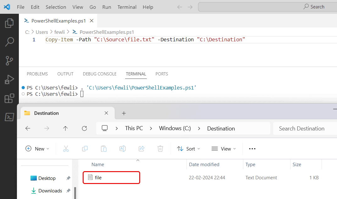 PowerShellFAQs's tweet card. Keep reading to know more on how to Copy Files from One Folder to Another in PowerShell using Copy-Item, Robocopy, etc.