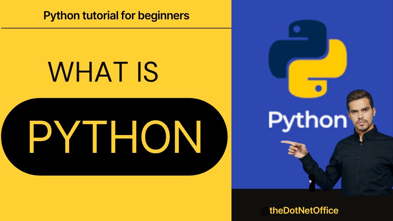 TheDotNetOffice's tweet card. Part 2: What is python | Python Tutorial for Beginners #education...