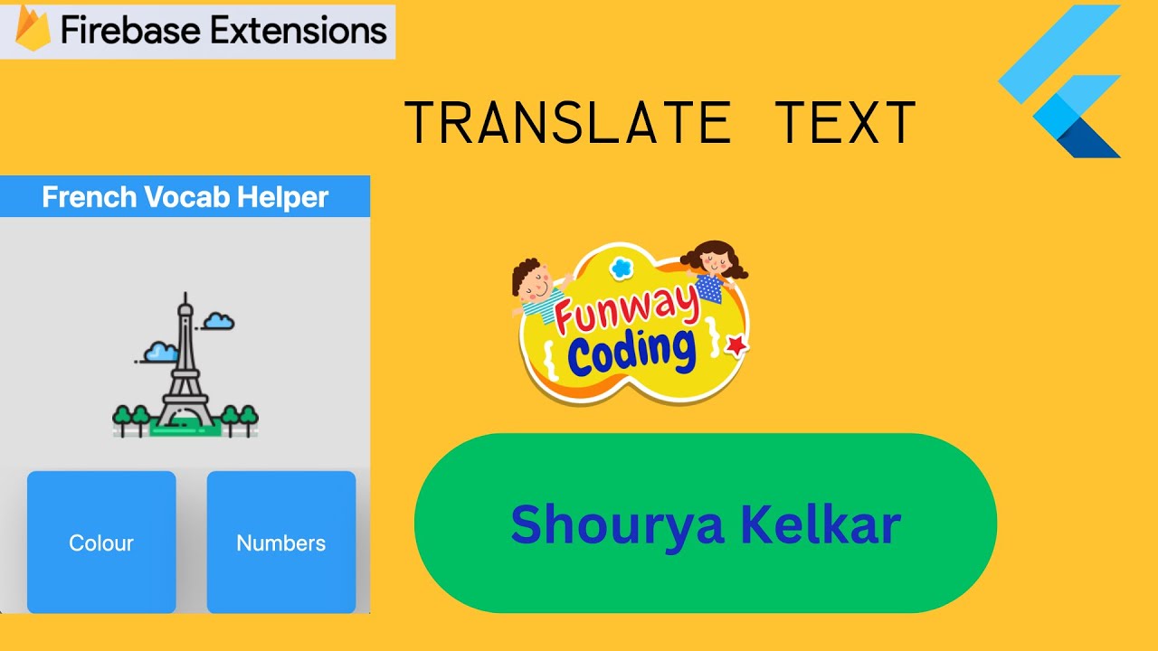 funwaycoding's tweet card. Adding firebase Translate text extension to your firebase project