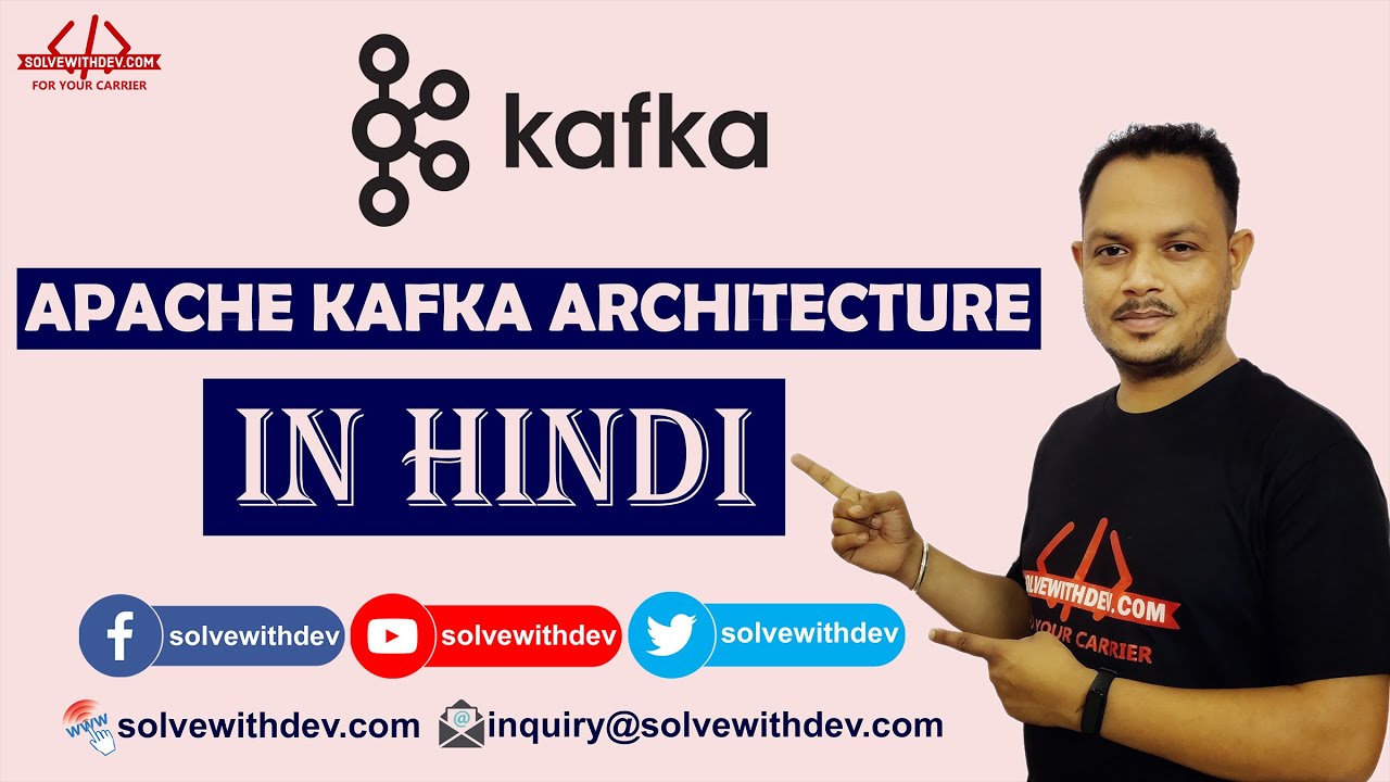 solvewithdev's tweet card. Apache Kafka Architecture in Hindi | Apache Kafka Tutorial For...