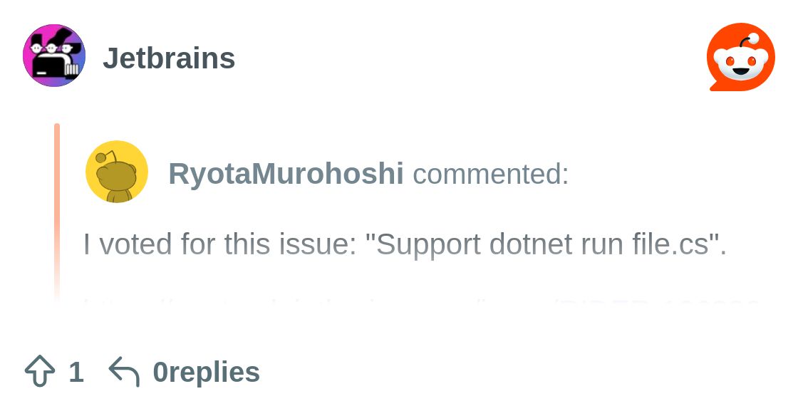 RyotaMurohoshi's tweet card. Explore this conversation and more from the Jetbrains community