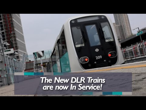 geofftech's tweet card. New DLR Trains now in Service
