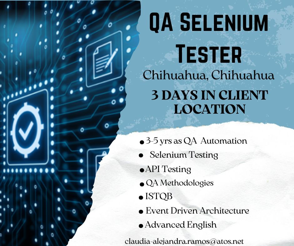 AleRam0923's tweet card. ¡Buenos días gente! ¿Qué les trajeron los Reyes Magos? Traigo una vacante en #chihuahua como #seleniumtester, en esta ocasión el cliente nos pide acudir 3 días a la semana a oficina. Si te interesa o...