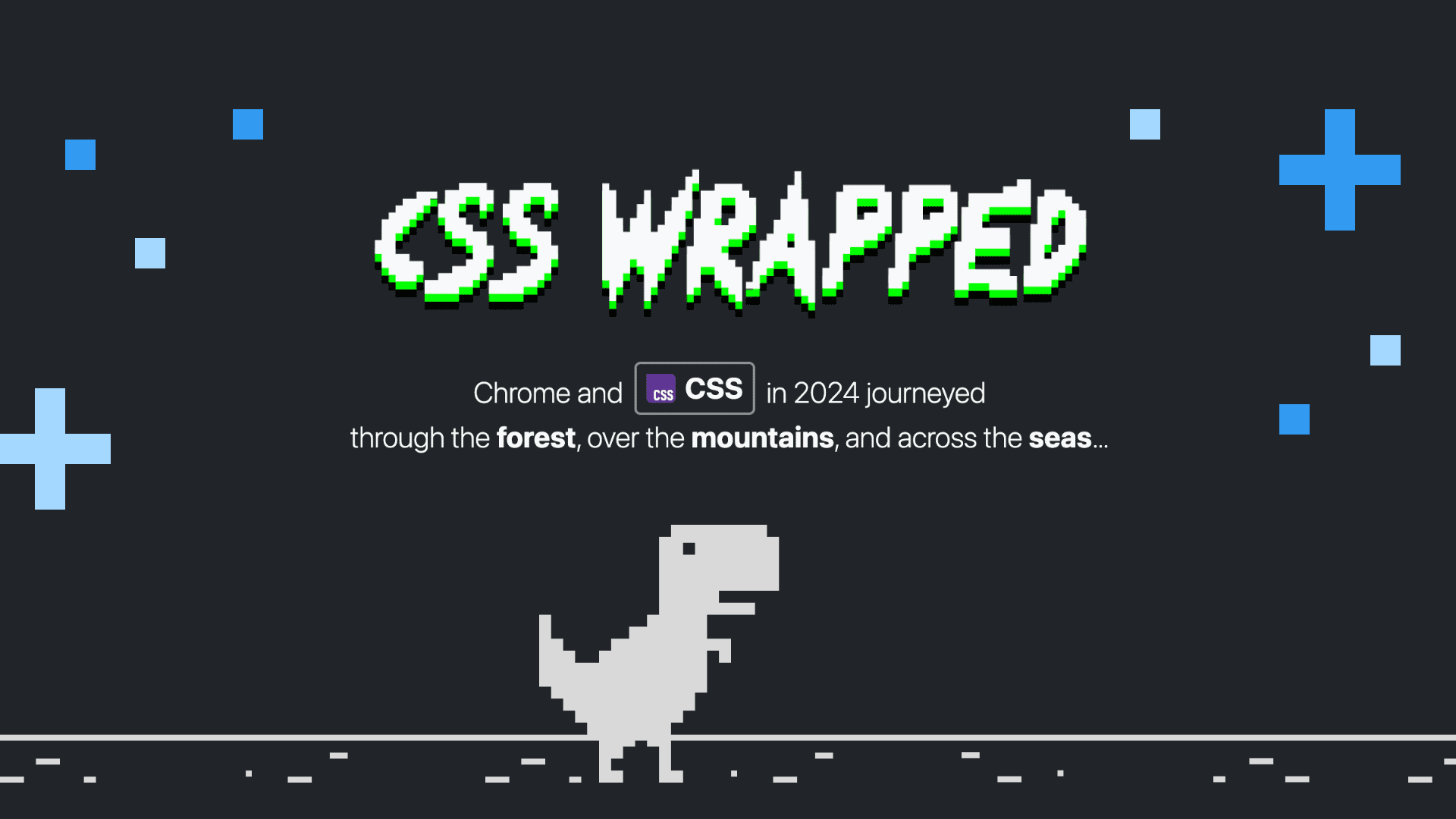 csslab's tweet card. Join the Chrome DevRel team and a skateboarding Chrome Dino on a journey through the latest CSS launched for Chrome and the web platform in 2024.