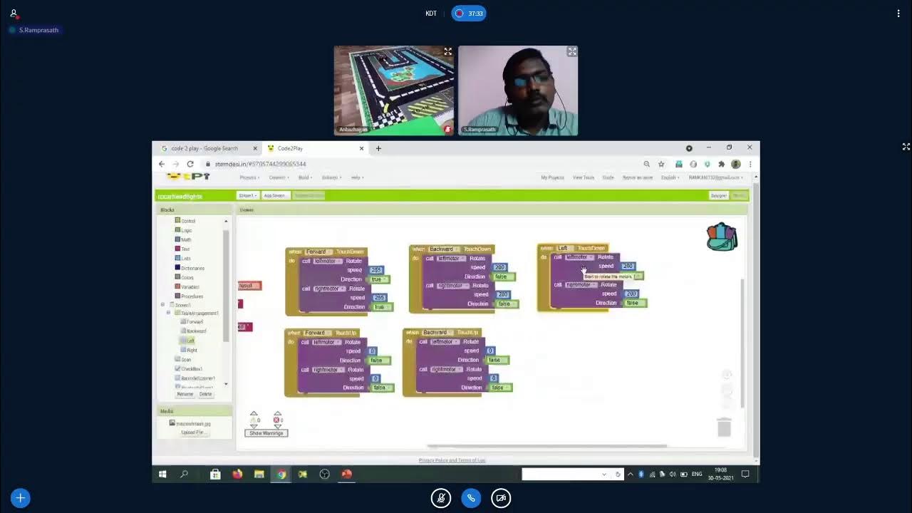 jaisonleon's tweet card. A Live coding session by our Teacher S.Ramprasath | RC Car With...