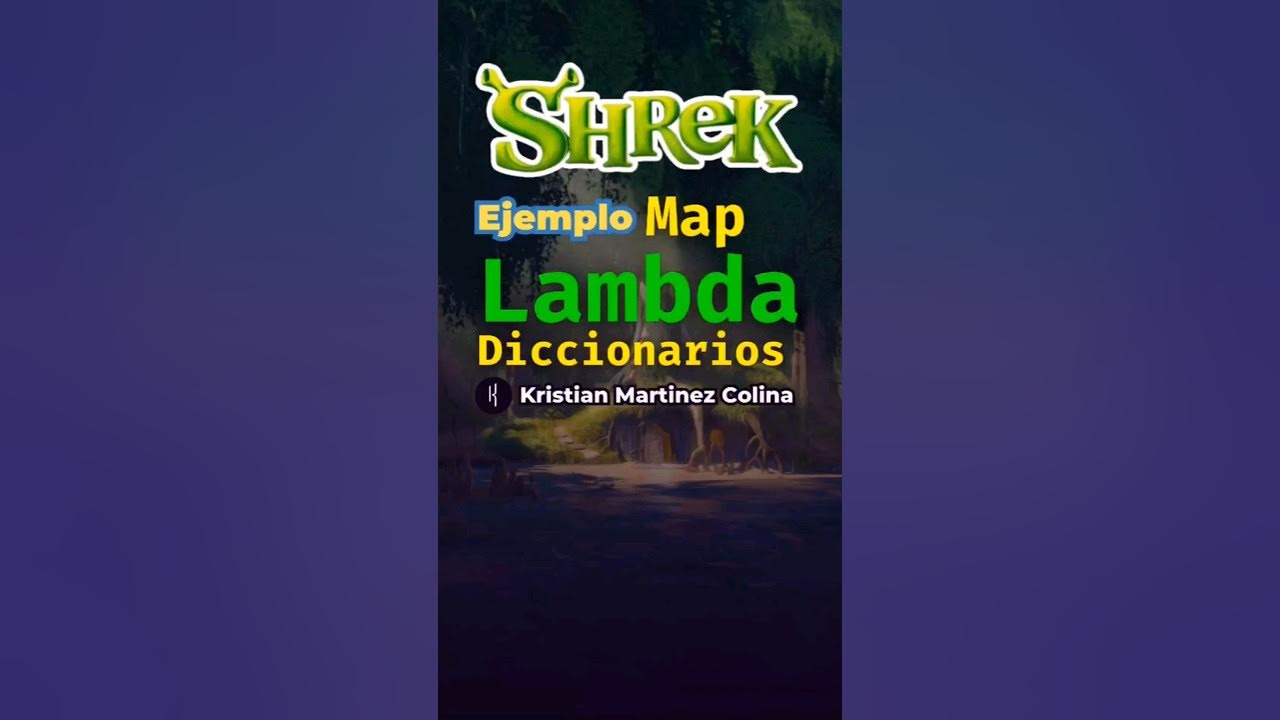 DiccionarioVe's tweet card. Ejemplo de Lambda y Map con diccionario explicado con Sherk #aprend...