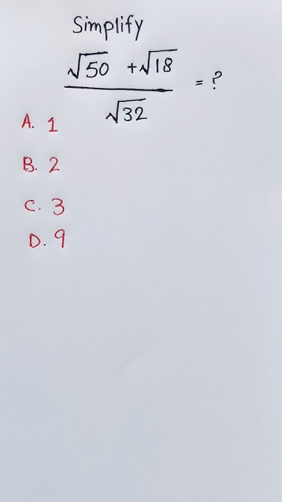 brothalan's tweet card. Simplify square root?#maths #geomathtv #mathproblems #basicproblems...