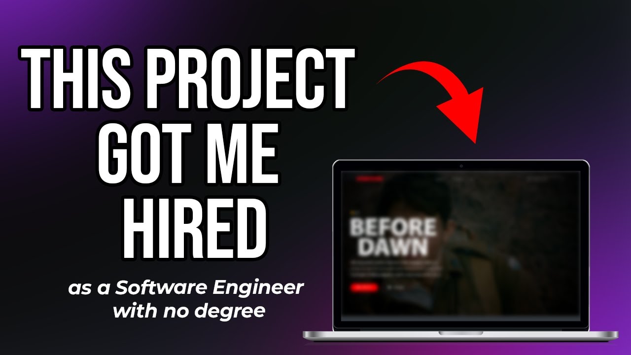 TheAvgCoder's tweet card. The Project That Got Me Hired (As a Software Engineer)