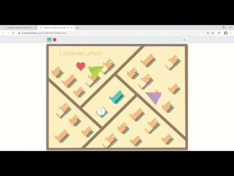 FirstCoding's tweet card. Scratch Tutorial - Lockdown Letters - Part 1