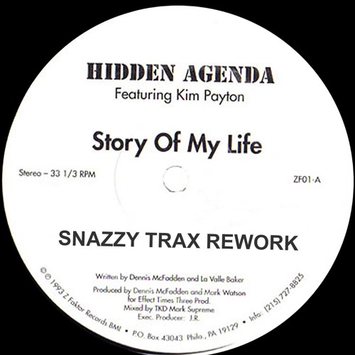 djstevieb's tweet card. Hidden Agenda - Story Of My Life (Snazzy Trax Remix)