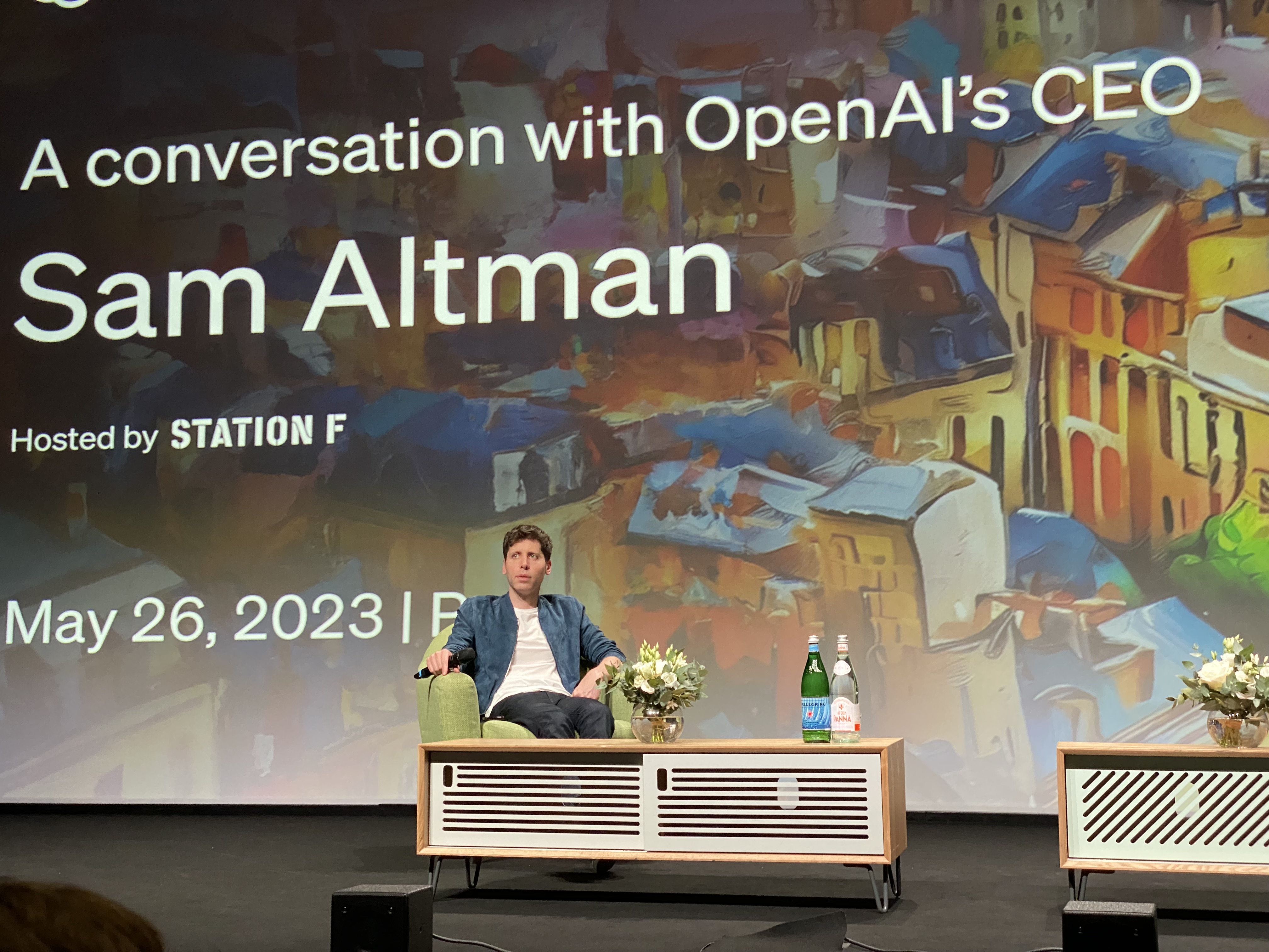 TriviAIBlog's tweet card. In his latest onstage appearance at Station F in Paris, Altman answered questions from local entrepreneurs and shared his views about AI.