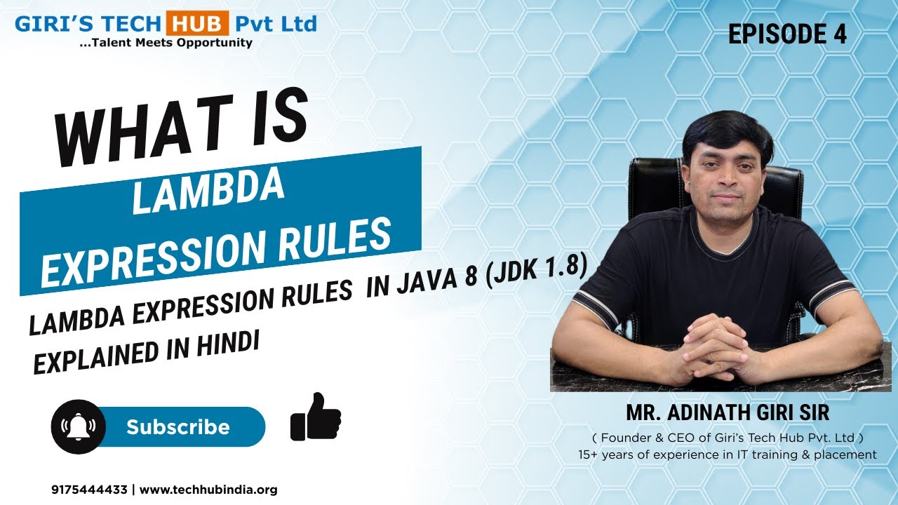 HubGiri's tweet card. Lambda Expression Rules in Java 8 (JDK 1.8) | Giri’s Tech Hub |...