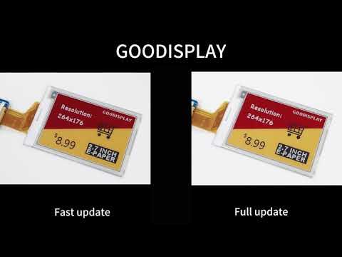 GoodDisplayCN's tweet card. Fast 4-Color E-Ink is HERE! Good Display 2.7" RYBW Module Hands-On &...