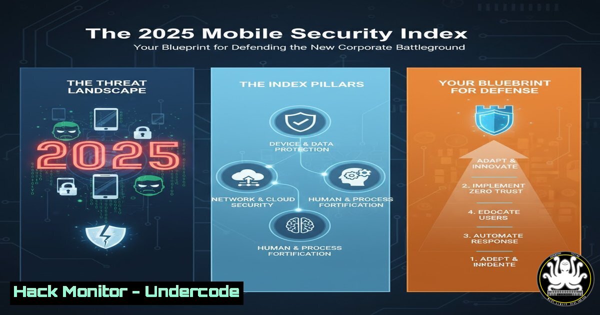 UndercodeUpdate's tweet card. The 2025 Mobile Security Index: Your Blueprint for Defending the New Corporate Battleground - "Undercode Testing": Monitor hackers like a pro. Get real-time