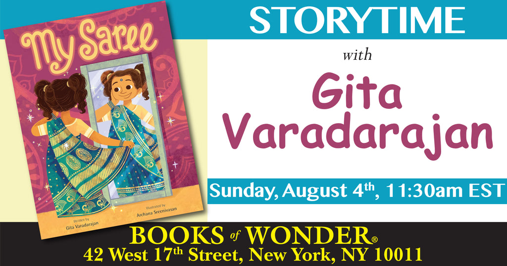 gitavarad1's tweet card. Join Us for This Joyful Storytime! Join us to discover My Saree, the darling new picture book by GITA VARADARAJAN! In this sweet story, Divya loves her mother's sarees. Each one is unique; some are so