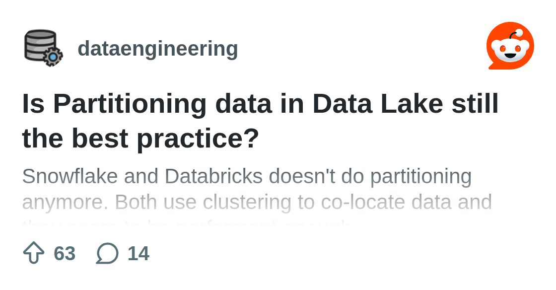 data_cyborg's tweet card. Explore this post and more from the dataengineering community
