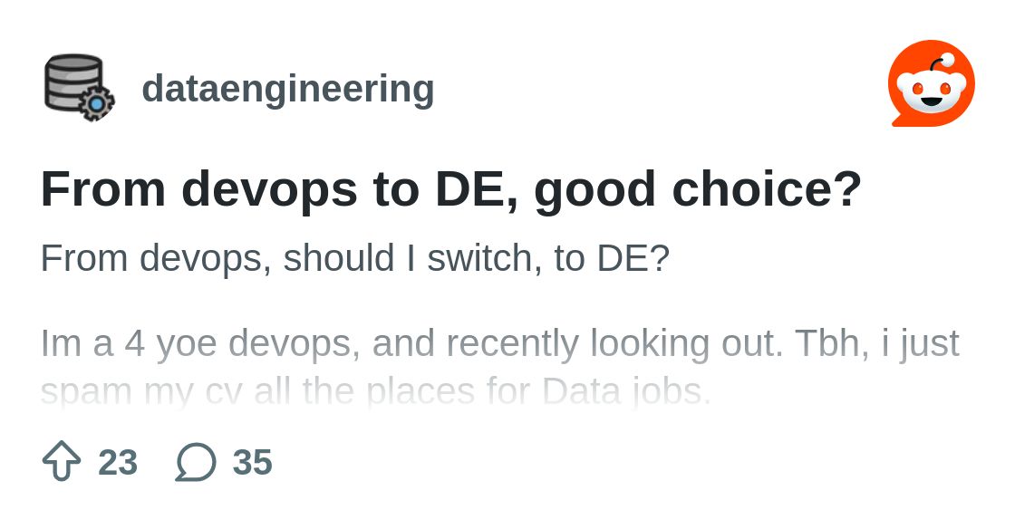 data_cyborg's tweet card. Explore this post and more from the dataengineering community