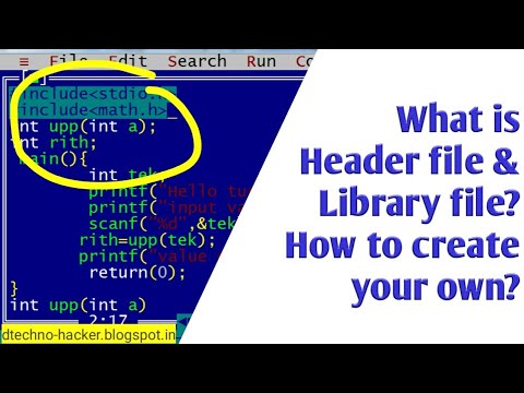 DTechnohacker's tweet card. What is header file in c? How to create your own?