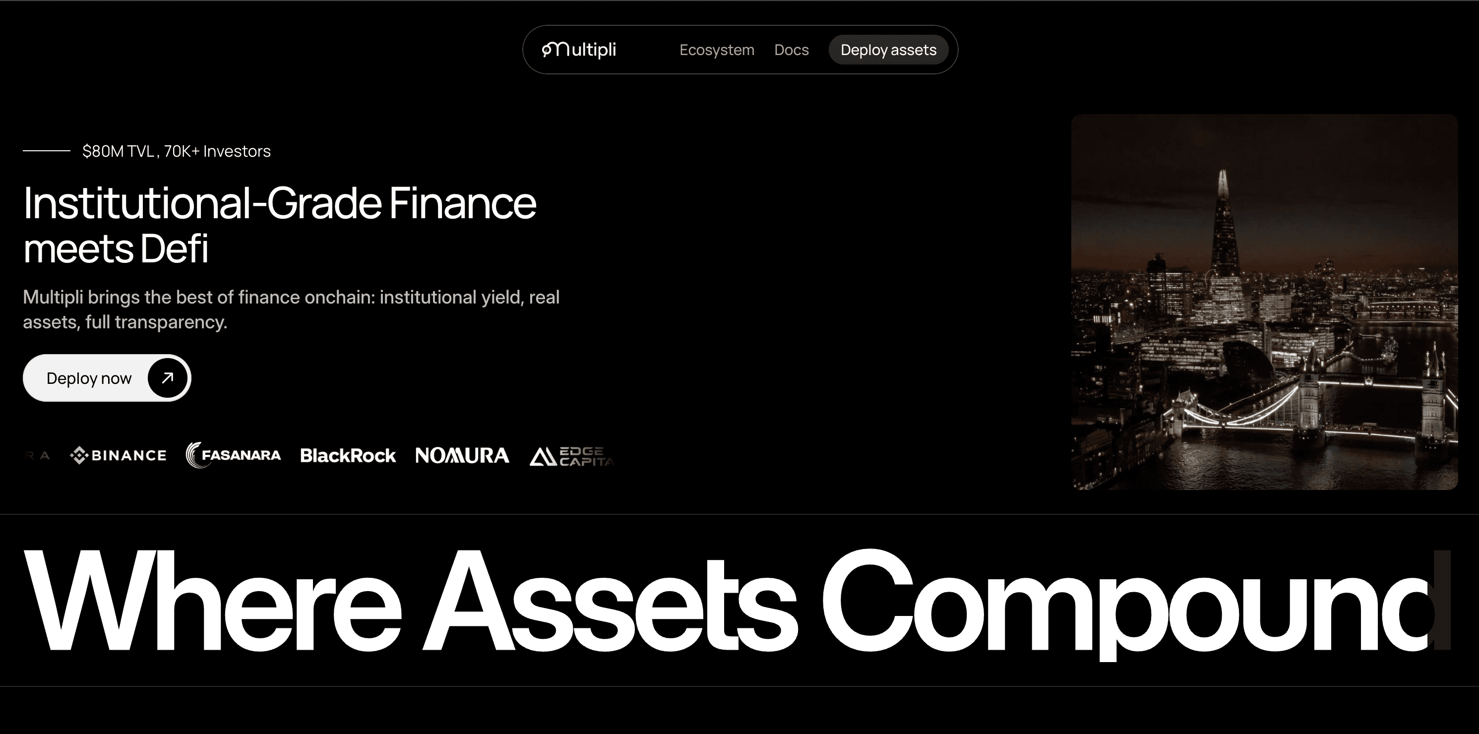 itz_graphi19300's tweet card. Multipli fi is a cross-chain secure yield farming platform. Earn sustainable yield (up to 35% APY) on BTC, ETH, USDT, USDC & various assets. Democratising Yield on Tokenised Assets.