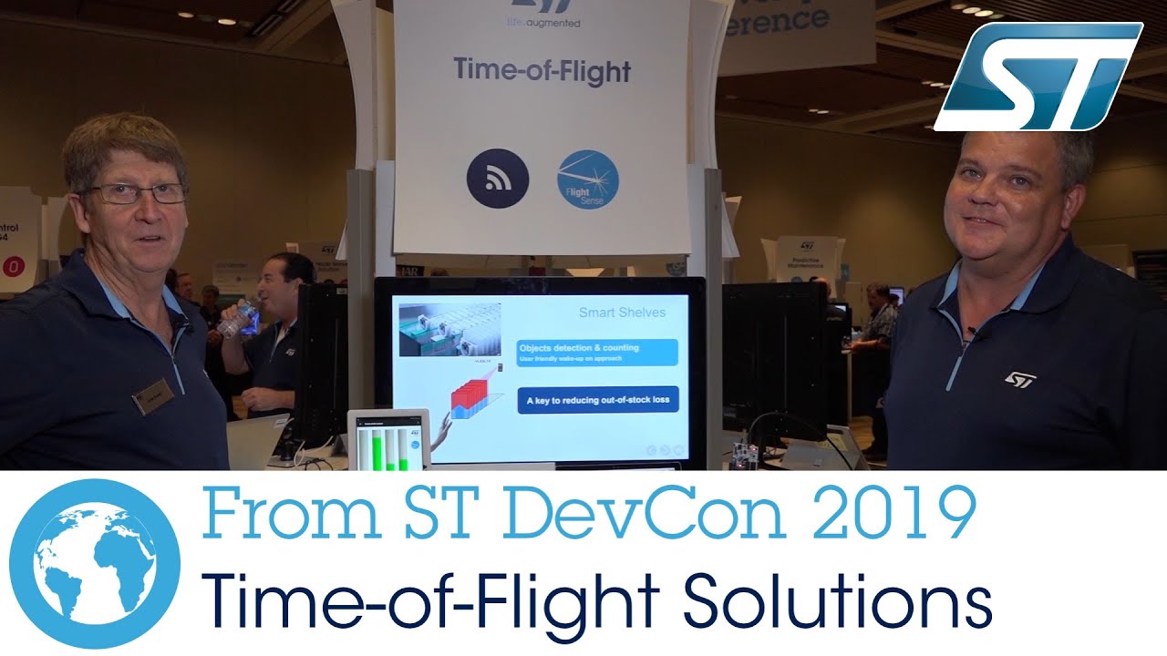 ST_World's tweet card. Developers Conference 2019: Time-of-Flight & Smart Shelves Solution