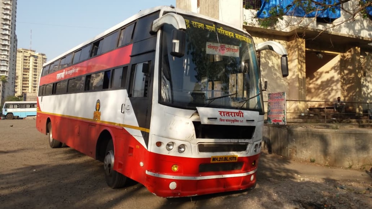 LoksattaLive's tweet card. Msrtc Sleeper St Bus Travel Safety Campaign Kurnool Fire Pratap Sarnaik Passenger Awareness Mumbai Print News Ocd 94 - MSRTC Bus Safety Campaign : आंध्रप्रदेशातील कुर्नूल बस दुर्घटनेच्या पार्श्वभूम...