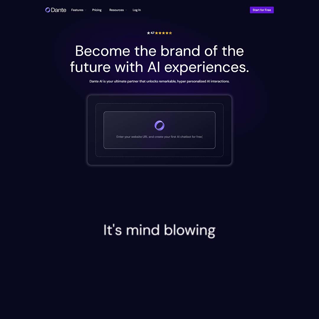 dcpwebdesigners's tweet card. Dante AI is an advanced platform that enables businesses to create and deploy customized AI chatbots and avatars without the need for coding expertise.