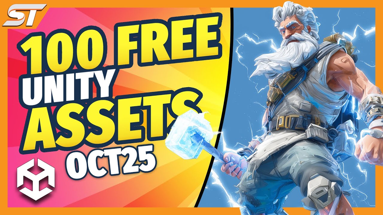 Dzeruza's tweet card. 100+ FREE Unity Assets (October 2025 - Asset Store)