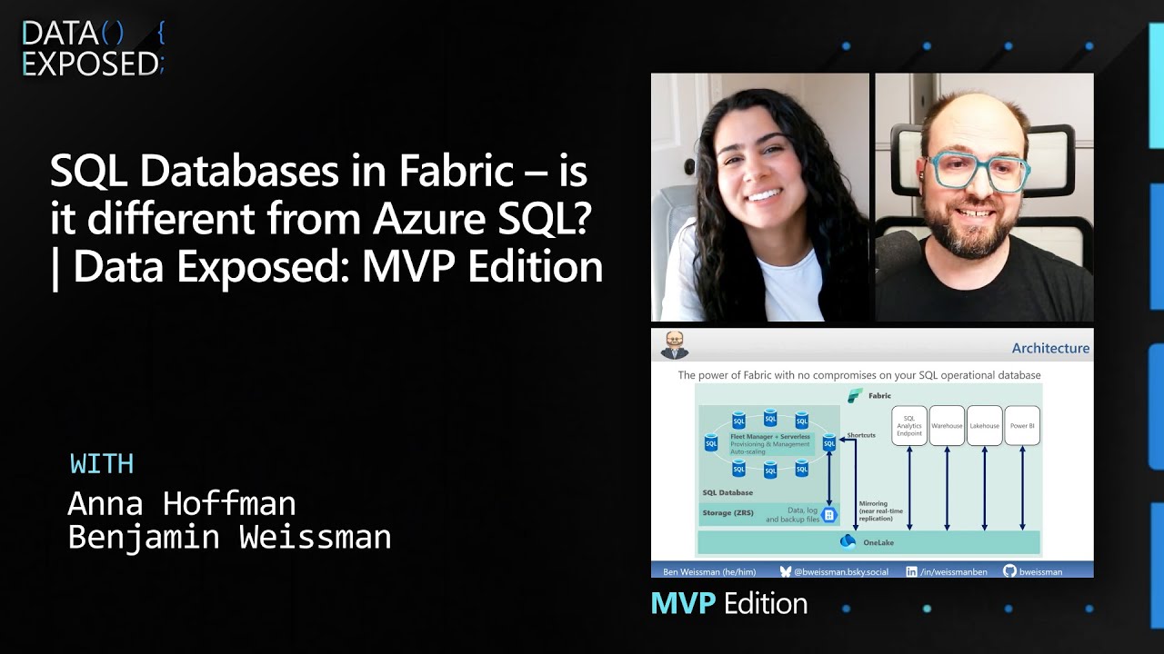 edwardsdna's tweet card. SQL Databases in Fabric – is it different from Azure SQL? | Data...