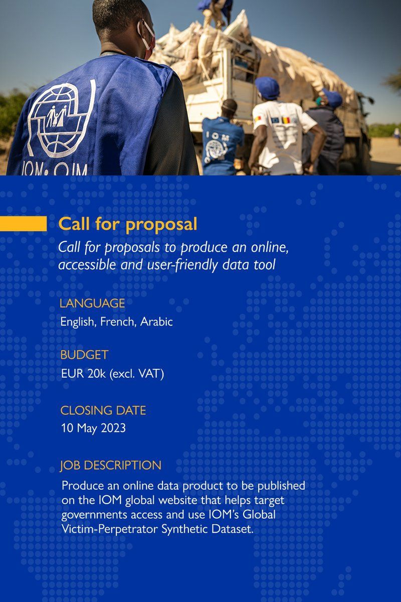 NTheobaldo's tweet card. Opportunity for #dataanalysts and/ or #databasedevelopers at IOM - UN Migration Good luck 💪 https://lnkd.in/dj_8kPbF