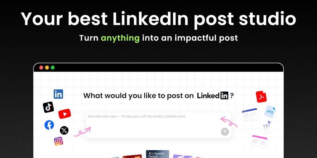 javaeeeee1's tweet card. Turn ideas, links, PDFs, and images into ready-to-post LinkedIn posts in minutes. Dynal learns your tone and uses proven patterns to draft editable copy and visuals, making it easier to post consis...
