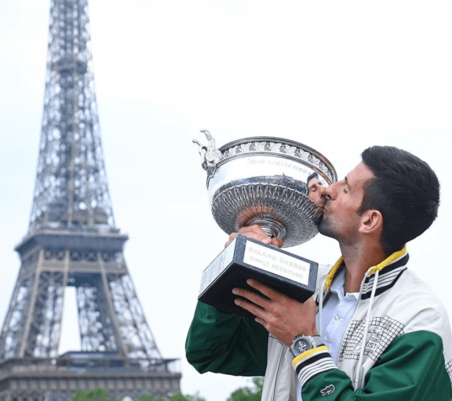 loglineinc's tweet card. Novak Djokovic and Iga Świątek bring home the French Open trophies for 2023.