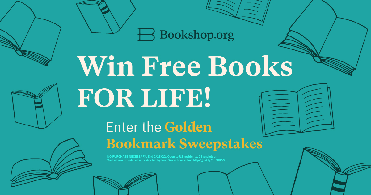 scottjoe_'s tweet card. Enter for the chance to win free books for life from Bookshop.org! #GoldenBookmark