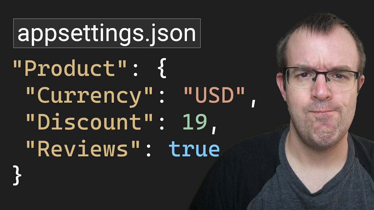 RoundTheCode's tweet card. How should you get config values from appsettings.json?
