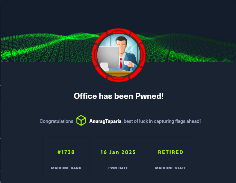 InfoSecComm's tweet card. This is a Windows box. You can find it here.