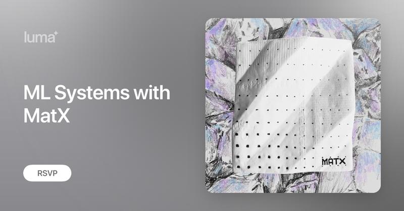 jtvhk's tweet card. We think that large-scale machine learning is a systems problem. To train and serve new models efficiently, co-design of everything from µarch, models,…