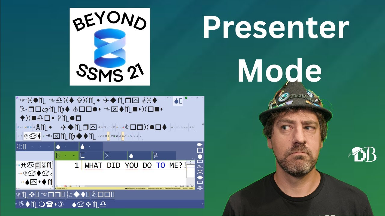 BardData's tweet card. SSMS 21 Presenter Mode