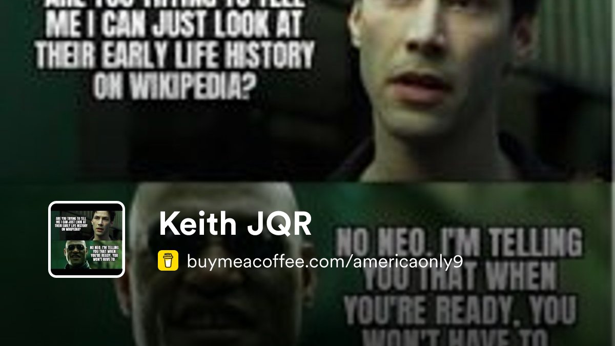 Americaonly9's tweet card. Keith JQR