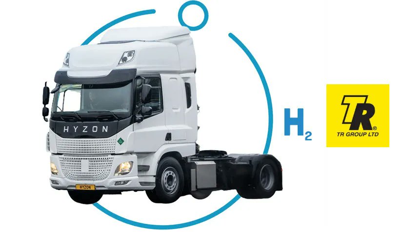 fuelcellsworks's tweet card. TR Group, New Zealand's Leading Heavy-Duty Truck Fleet Owner, Initiates Commercial Trial with Up to 20 FCEVs Equipped with Hyzon’s 200kW Single Stack Fuel Cell...