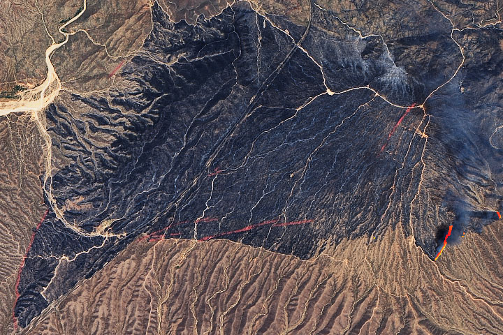 PermitsMadeEasy's tweet card. The blaze is the largest in Arizona this year and the largest in the United States right now.