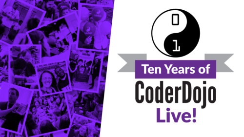 CoderDojo's tweet card. You are invited to a very special a 10th birthday livestream to celebrate the CoderDojo community and all that they have achieved so far.