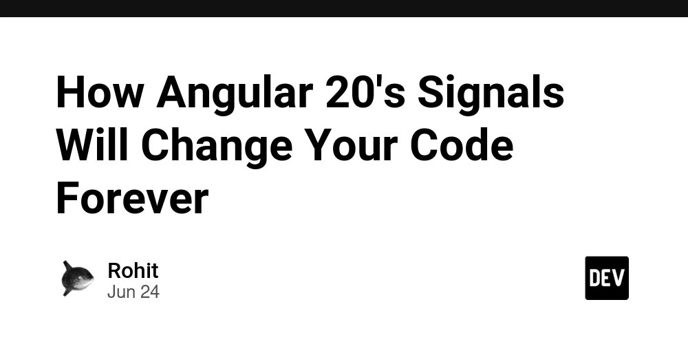 prod42net's tweet card. With the release of Angular 20, Signals has officially arrived, and it will revolutionize reactive...