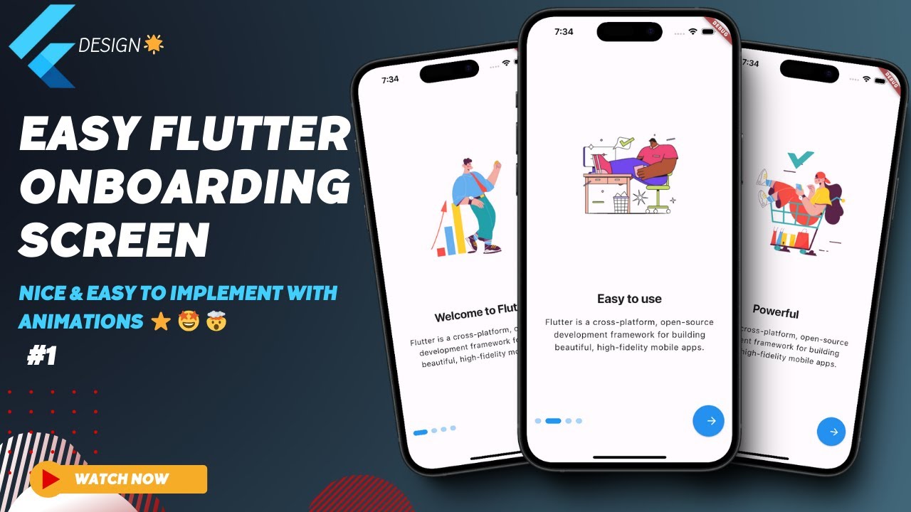 Code_with_Benji's tweet card. Mastering Flutter Onboarding Screens - Step-by-step Tutorial!