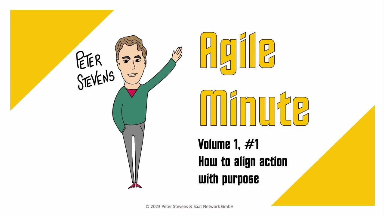 peterstev's tweet card. Agile Minute S1E01 Align Action with Purpose