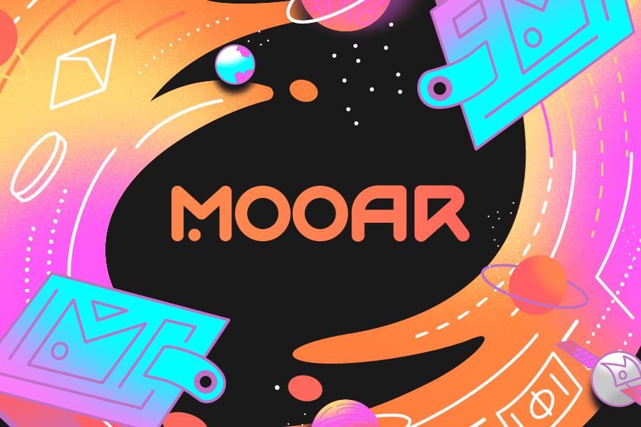 Stepnofficial's tweet card. MOOAR - A fun place to create and trade NFTs