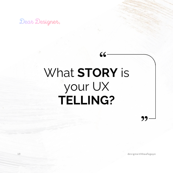 Baafog__Ayo's tweet card. Imagine you’re visiting a website or using an app for the first time. What makes you stay? Is it the design? The usability? While those are…