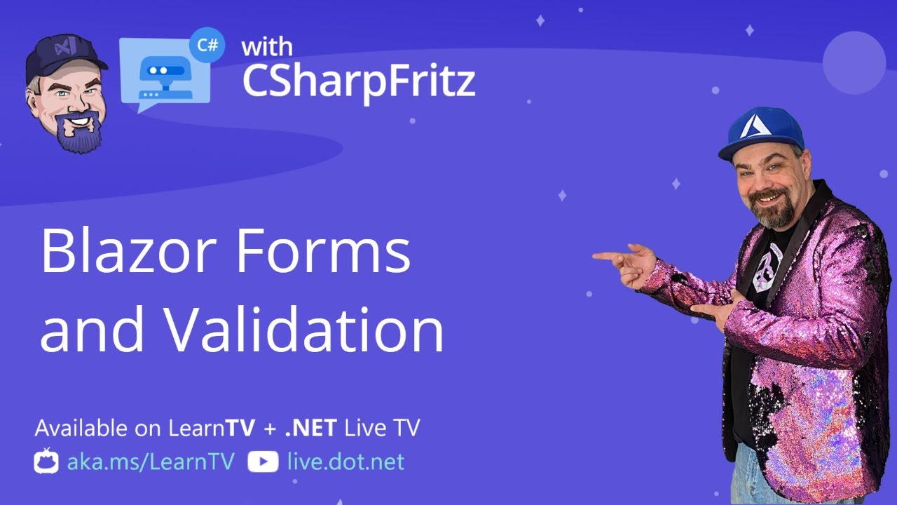 prod42net's tweet card. Learn C# with CSharpFritz: Blazor Forms and Validation