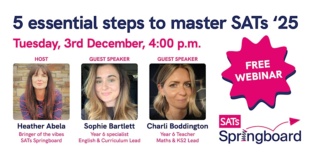 LbQorg's tweet card. Join Sophie Bartlett and the gang for exclusive insights, proven strategies, and tips to help you and your pupils become SATs-ready!