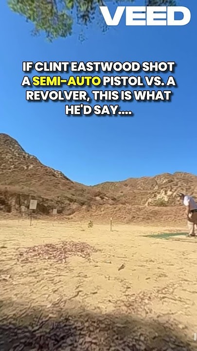 FreeWebsiteForU's tweet card. Pistol Drill-Eastwood & semiauto pistol vs. revolver #clinteastwood...